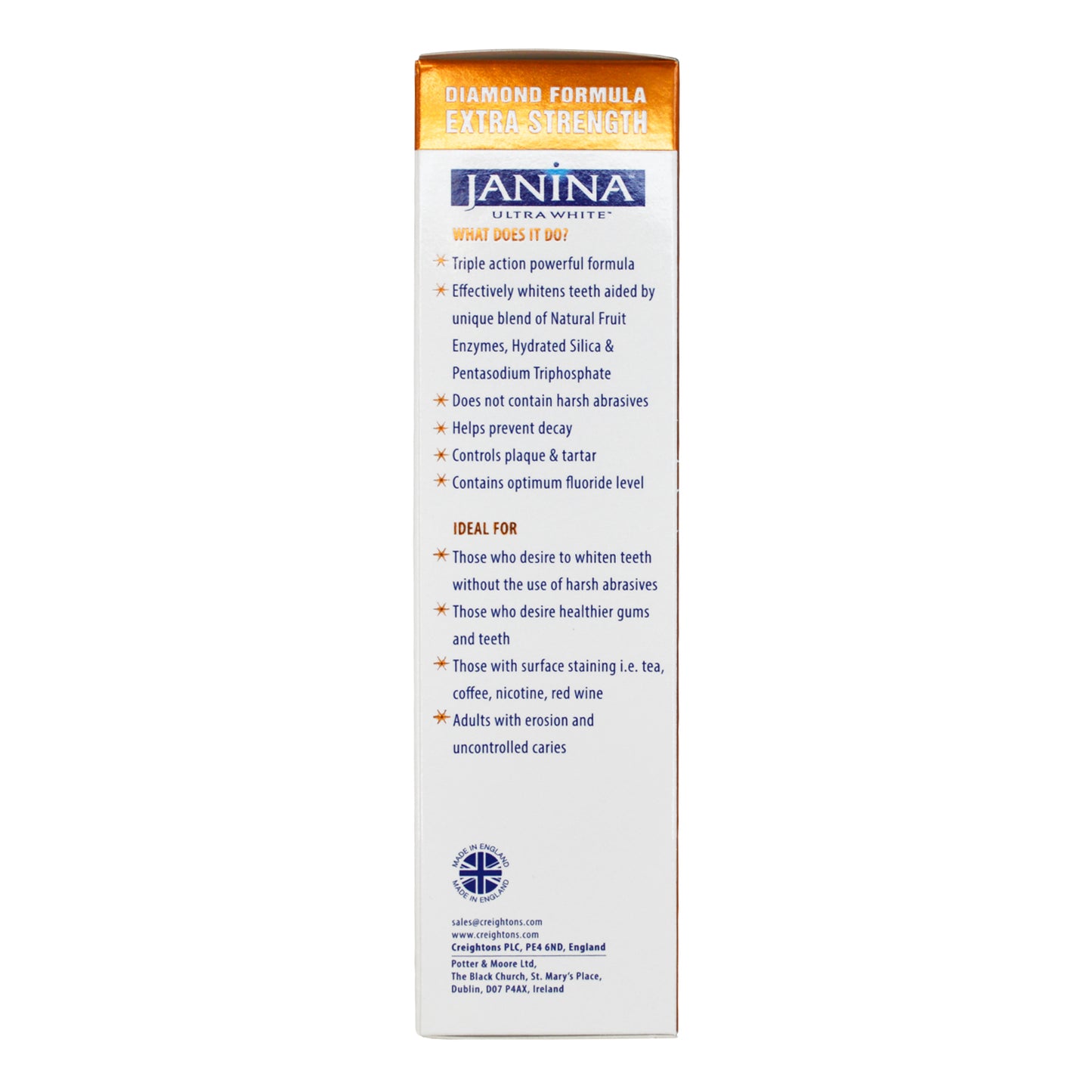 Extra Strength Toothpaste 75ml - Janina.com