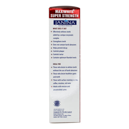 Janina Maxiwhite Toothpaste 75ml - Janina.com