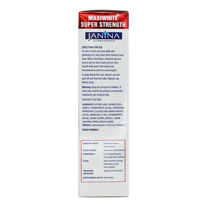 Janina Maxiwhite Toothpaste 75ml - Janina.com