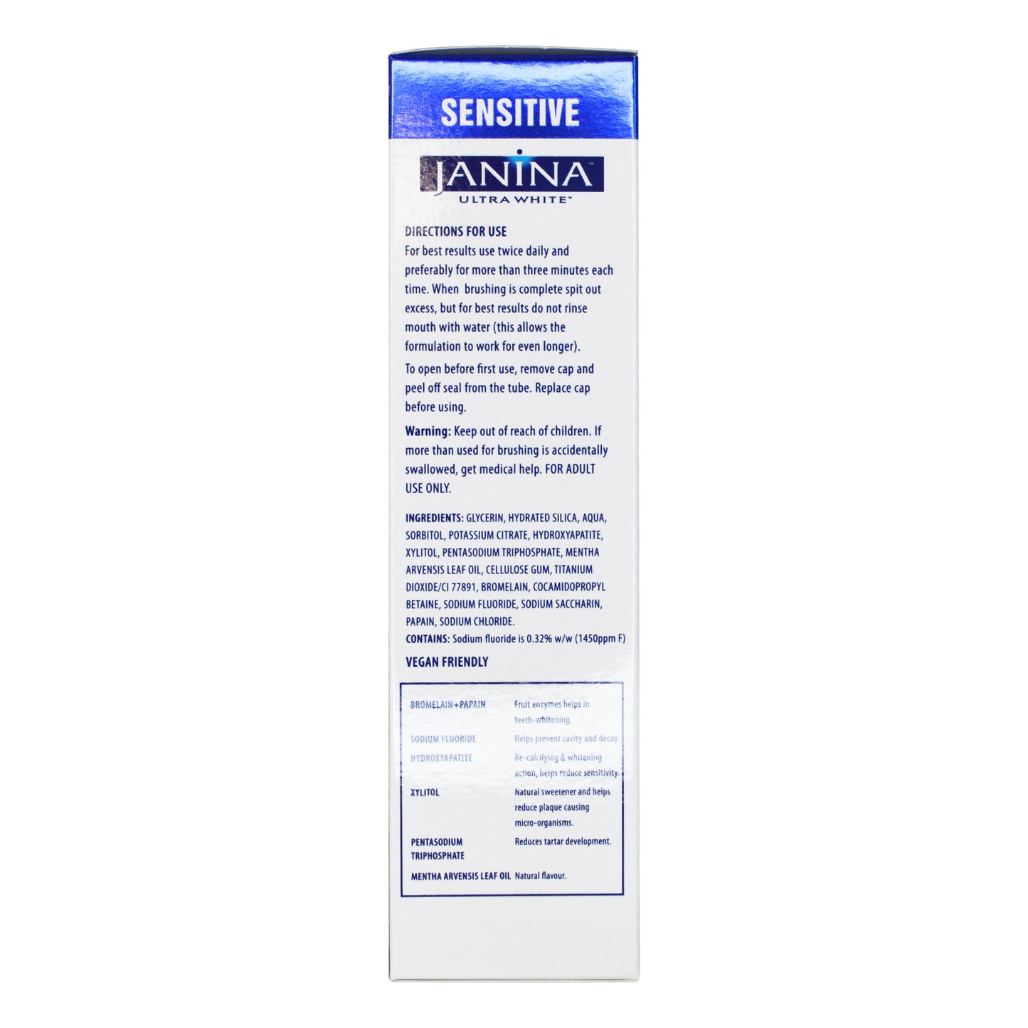 Sensitive Toothpaste 75ml - Janina.com