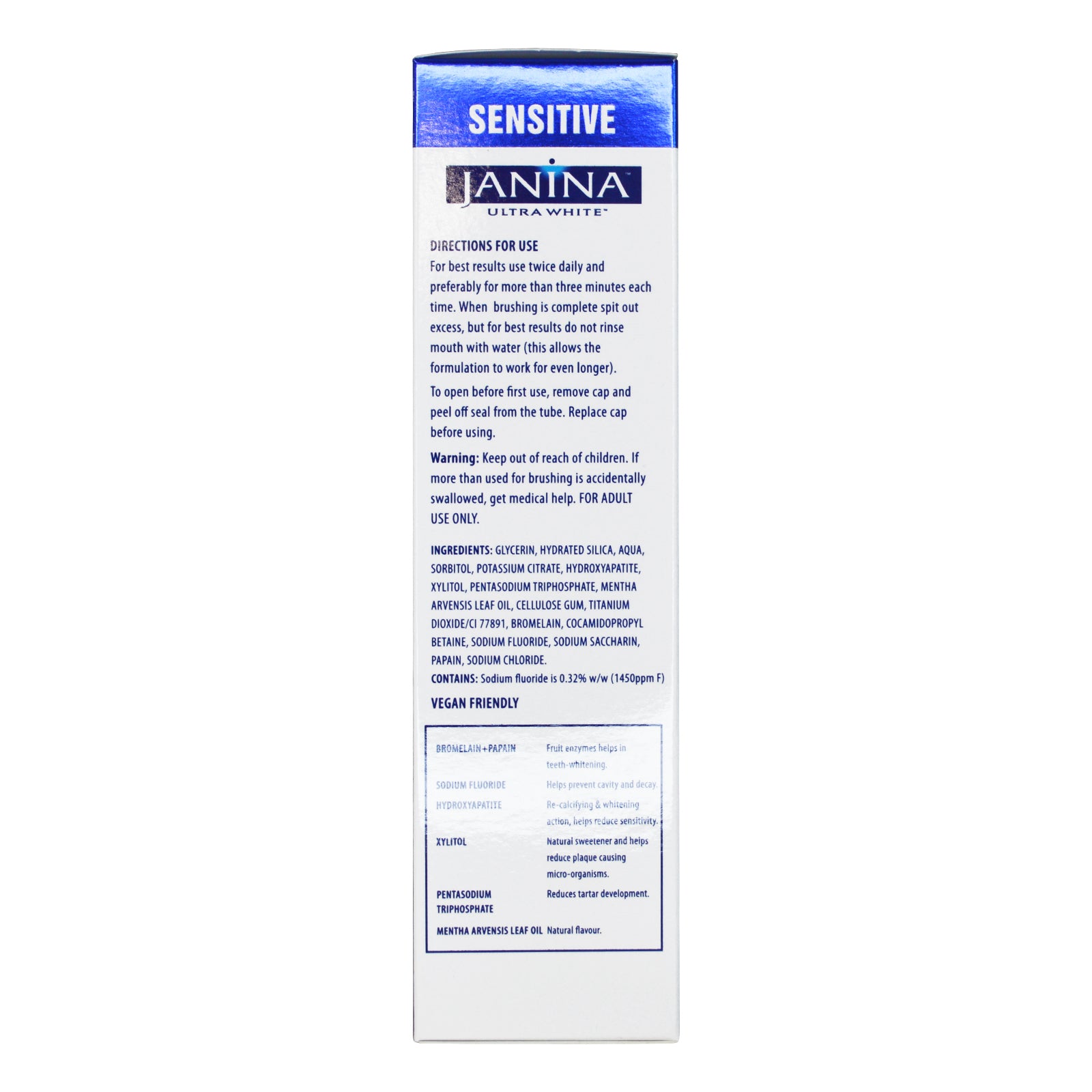 Sensitive Toothpaste 75ml - Janina.com